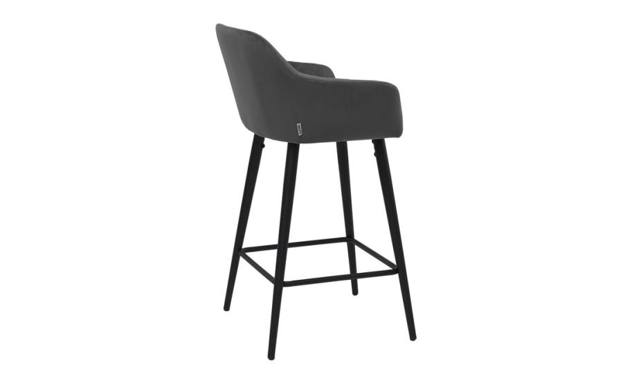 Купить СТУЛ БАРНЫЙ ANTIBA ТКАНЬ 520X520X1030 ГРАФИТ CONCEPTO
