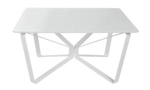 СТОЛ ЖУРНАЛЬНЫЙ LUTON S 895x895x450 СТЕКЛО БЕЛЫЙ NICOLAS