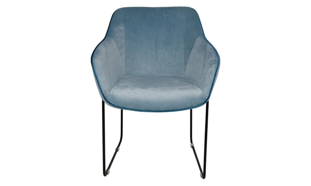Купить КРЕСЛО LÉVIS ТКАНЬ 600X600X850 ГОЛУБОЙ NICOLAS