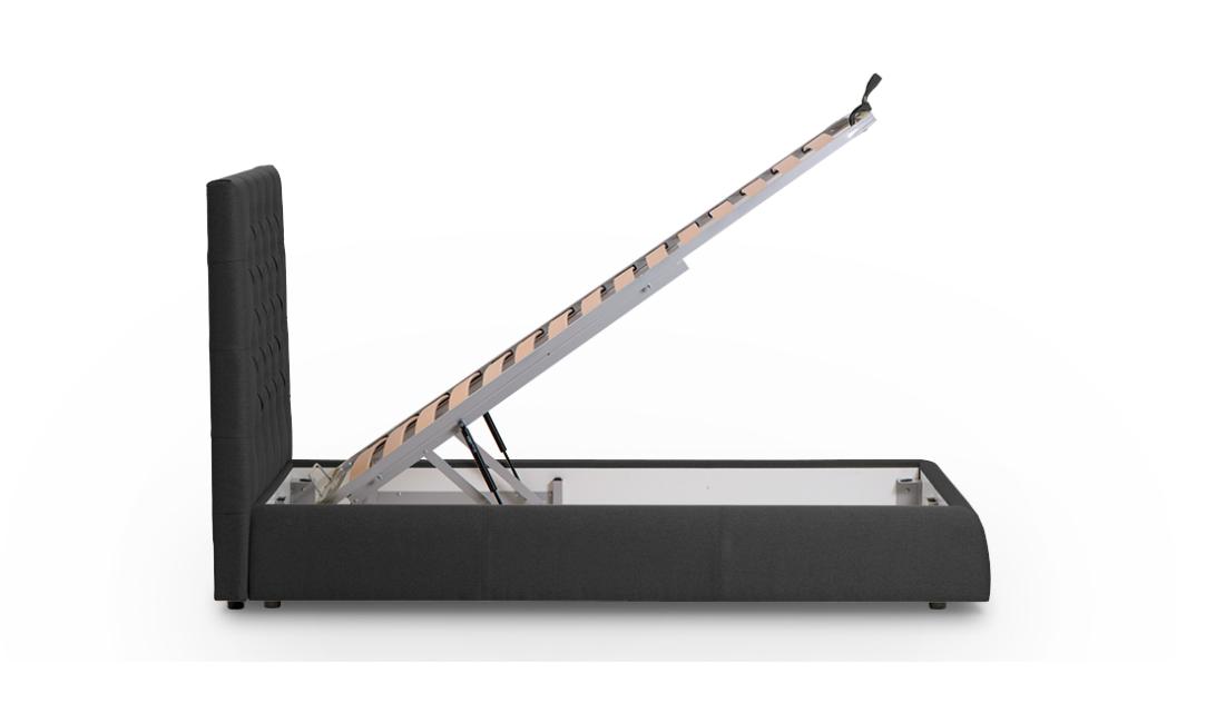 Купить КРОВАТЬ БЕАТРИС 1120x2250x1250 ТЕМНО-СЕРЫЙ BLEST