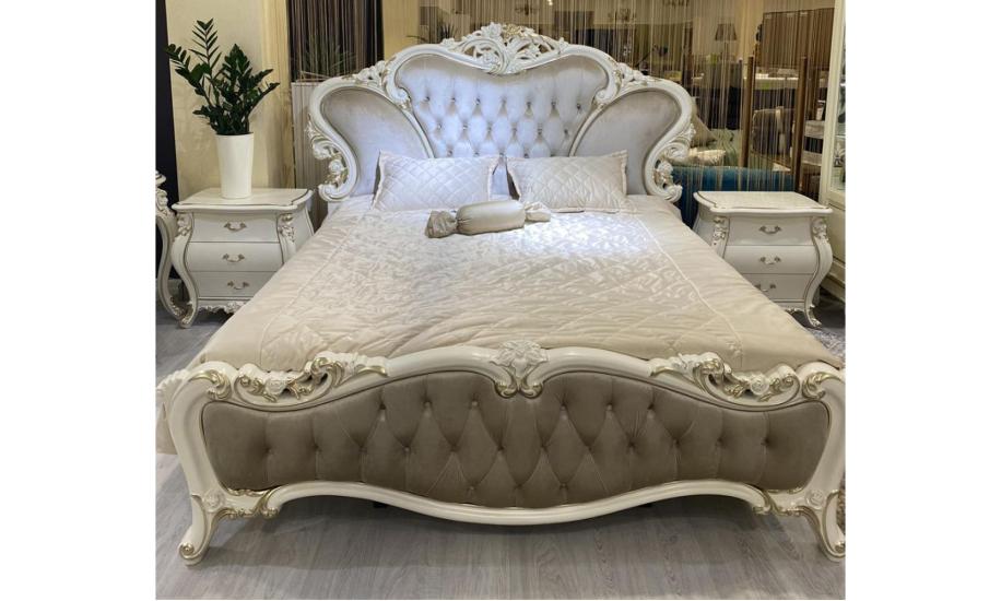 Купить КРОВАТЬ ПАЛЕ РОЯЛЬ 2230x2120x1660 ЗОЛОТО GOLDEN HOUSE