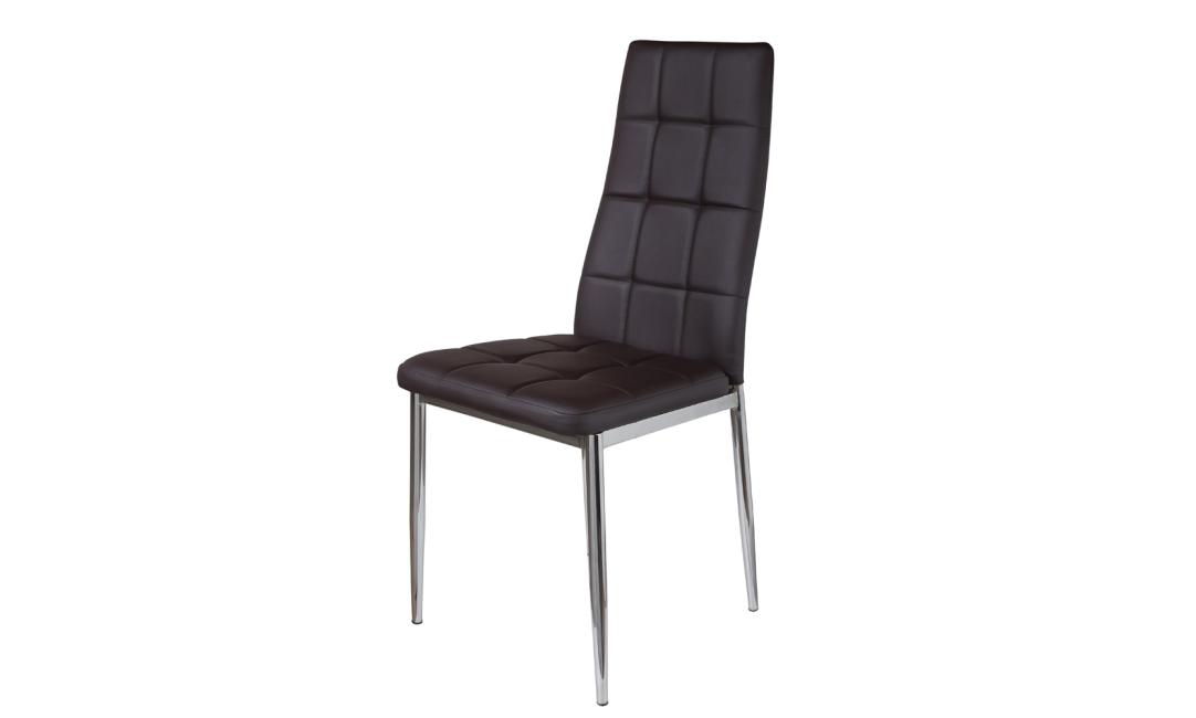 СТУЛ DC 201F КОЖЗАМ 400X500X980 КОРИЧНЕВЫЙ DAO SUN
