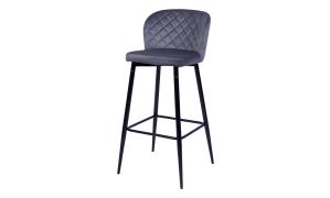 СТУЛ БАРНЫЙ UDC 8129 ТКАНЬ 455X495X885 СЕРЫЙ DAOSUN 