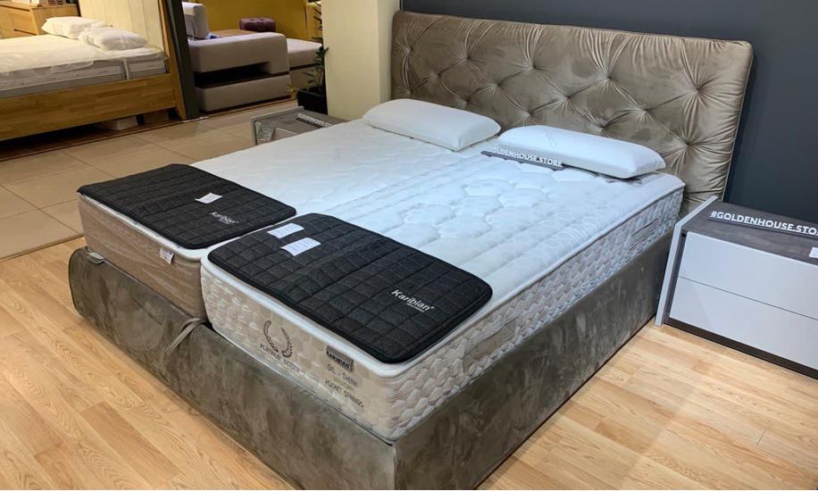 Купить КРОВАТЬ MONACO 2250x2020x1120 БЕЖЕВЫЙ A&C HOME