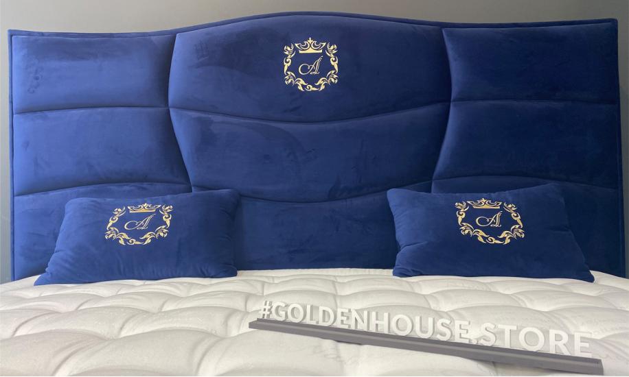 Купить КРОВАТЬ INTRIGO 2200x2000x1450 СИНИЙ A&C HOME