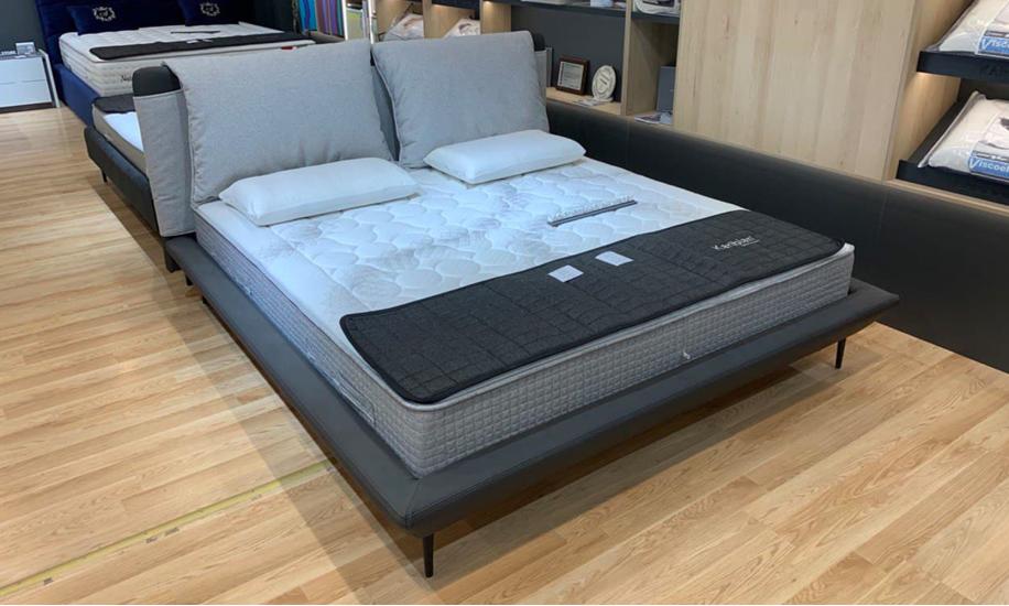 Купить КРОВАТЬ ANGELO 2200x2100x1050 СЕРЫЙ A&C HOME
