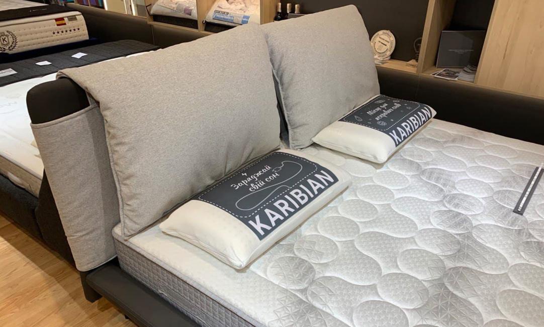 Купить КРОВАТЬ ANGELO 2200x2100x1050 СЕРЫЙ A&C HOME