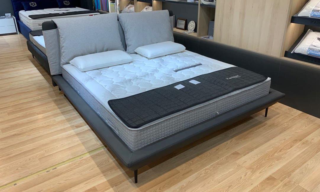 Купить КРОВАТЬ ANGELO 2200x2100x1050 СЕРЫЙ A&C HOME