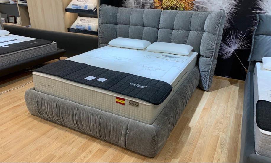 Купить КРОВАТЬ ELEGANCE MINI 2200x2400x1200 СЕРЫЙ A&C HOME
