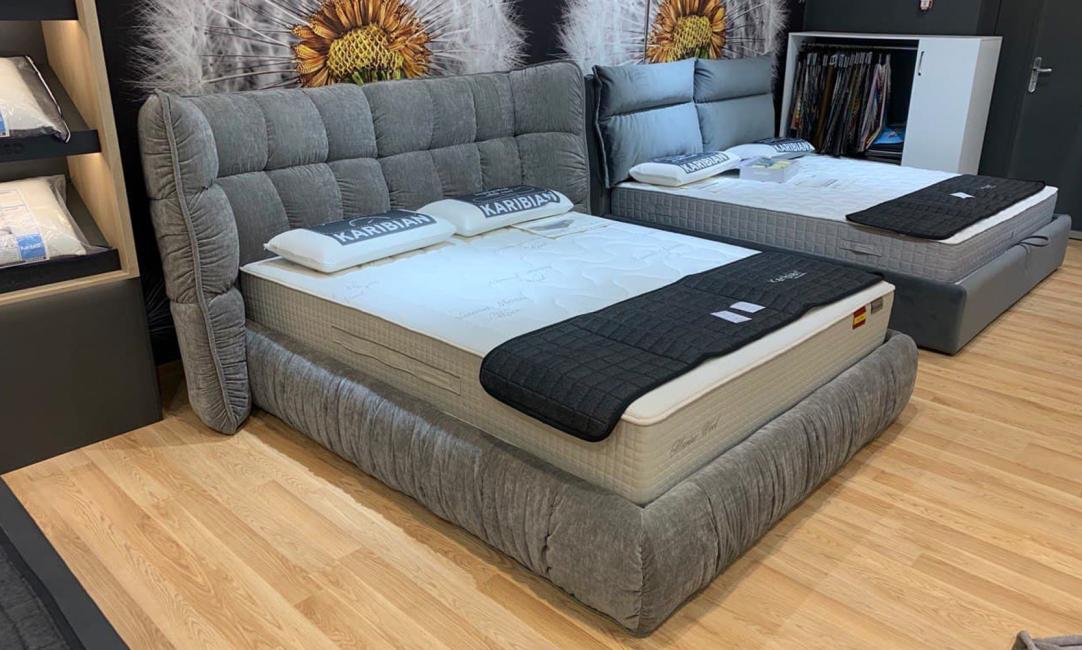 Купить КРОВАТЬ ELEGANCE MINI 2200x2400x1200 СЕРЫЙ A&C HOME