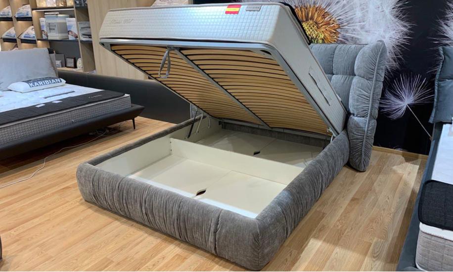 Купить КРОВАТЬ ELEGANCE MINI 2200x2400x1200 СЕРЫЙ A&C HOME