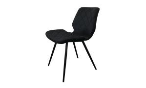 СТУЛ DIAMOND ВЕЛЮР 470X550X760 ЧЕРНЫЙ CONCEPTO