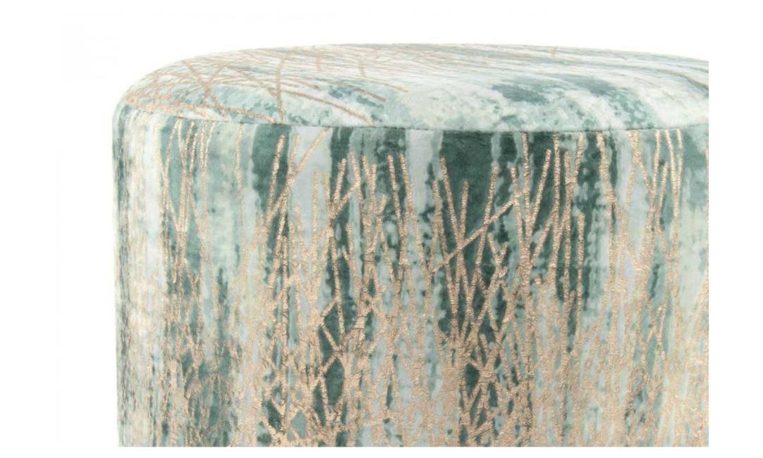 Купить ПУФ CARAMEL 460Х350 ЗЕЛЕНЫЙ/ЗОЛОТОЙ ARHOME