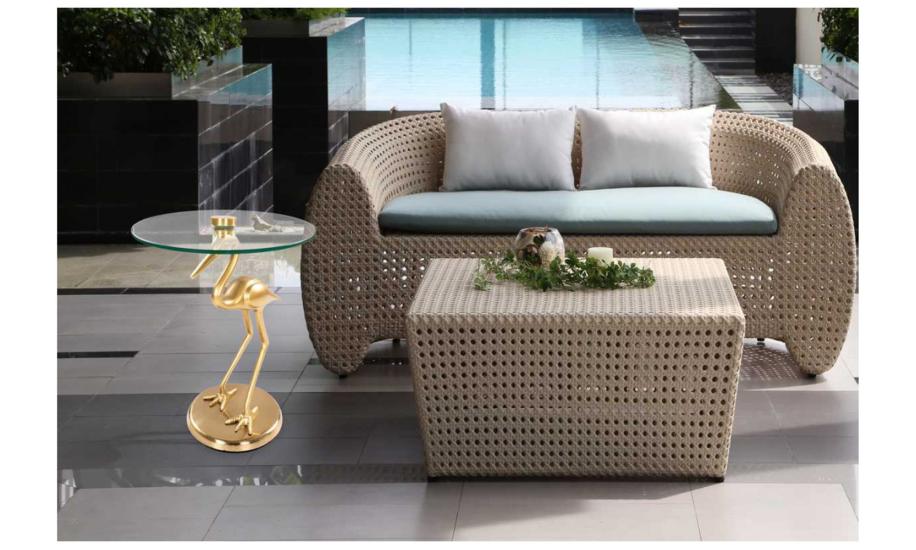 Купить СТОЛ ЖУРНАЛЬНЫЙ BIRD 400x580 ЗОЛОТО ARHOME