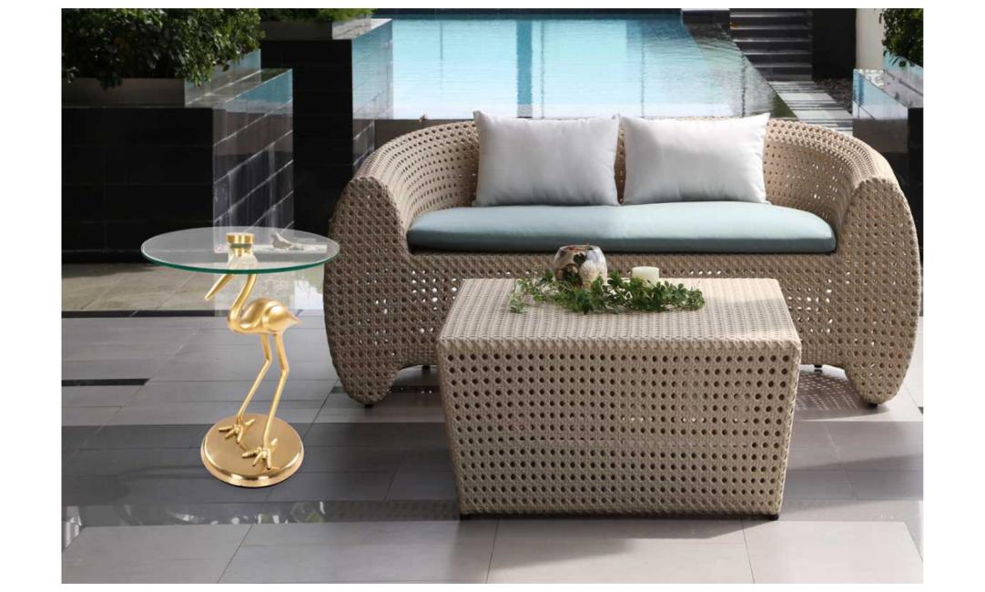 Купить СТОЛ ЖУРНАЛЬНЫЙ BIRD 400x580 ЗОЛОТО ARHOME