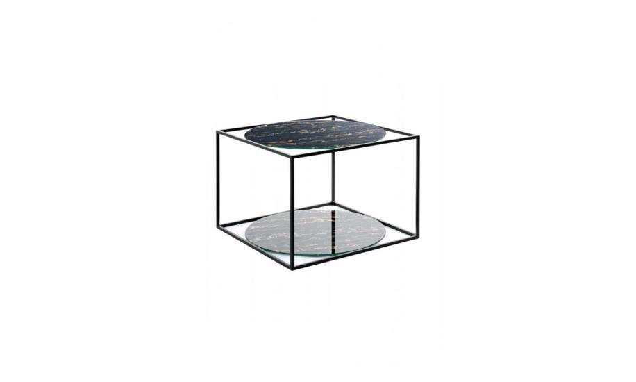 Купити  СТІЛ ЖУРНАЛЬНИЙ CUBE 500x500х360 ЧОРНИЙ ARHOME