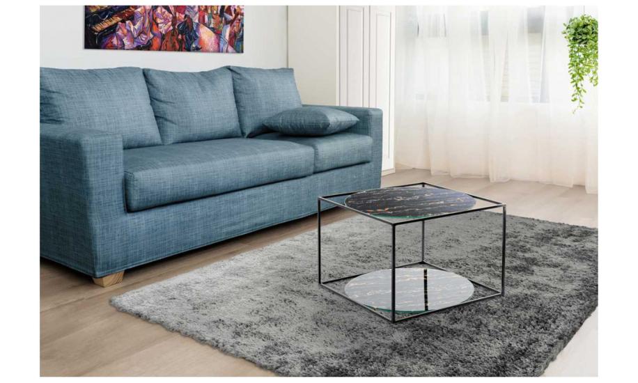Купити  СТІЛ ЖУРНАЛЬНИЙ CUBE 500x500х360 ЧОРНИЙ ARHOME