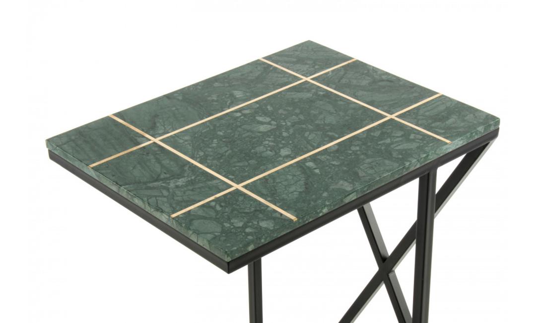 Купить СТОЛ ЖУРНАЛЬНЫЙ LESTER 450x350х610 ЗЕЛЕНЫЙ ARHOME