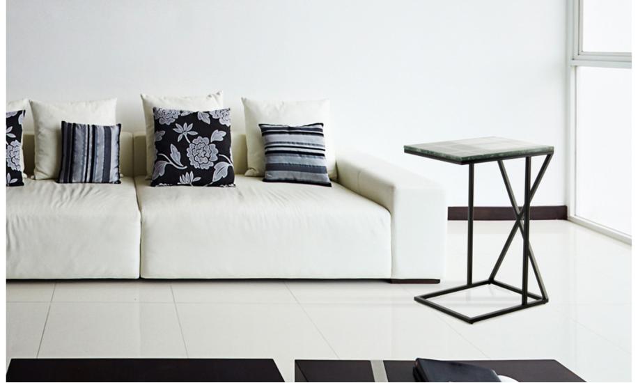 Купить СТОЛ ЖУРНАЛЬНЫЙ LESTER 450x350х610 ЗЕЛЕНЫЙ ARHOME
