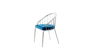 СТУЛ PALMIRA 510X510X830 ГОЛУБОЙ/ХРОМ ARHOME
