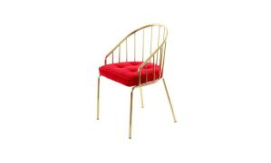 СТУЛ PALMIRA 510X510X830 КРАСНЫЙ/ЗОЛОТО ARHOME