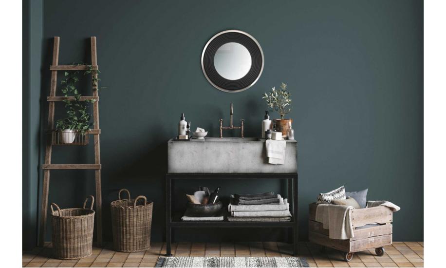 Купити ДЗЕРКАЛО  ROUND 725 380x30 SILVER/BLACK ARHOME