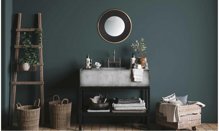 Купити ДЗЕРКАЛО  ROUND 725 380x30 GOLD/BLACK ARHOME