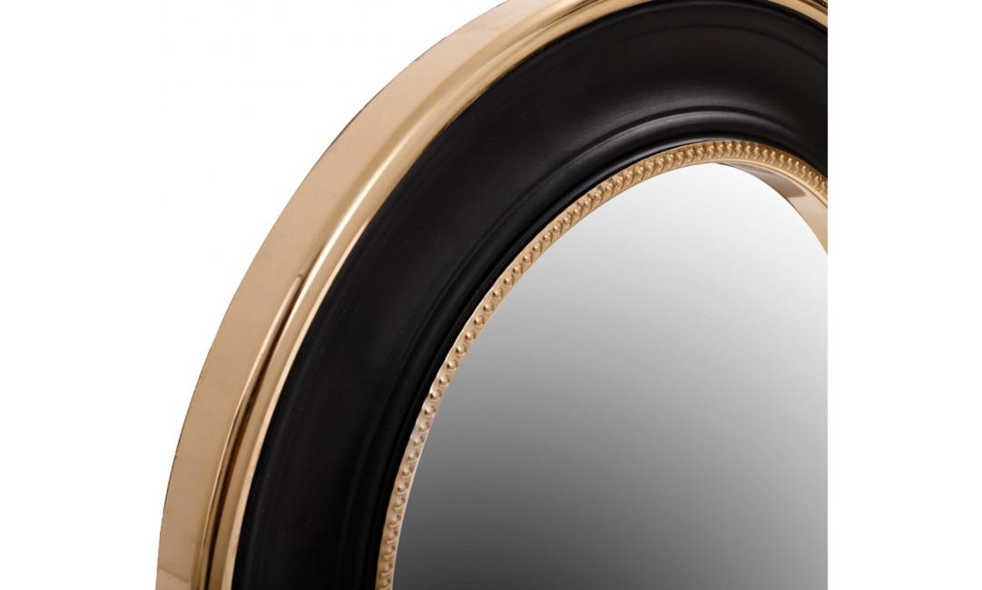 Купити ДЗЕРКАЛО  ROUND 525 450x40 GOLD/BLACK ARHOME