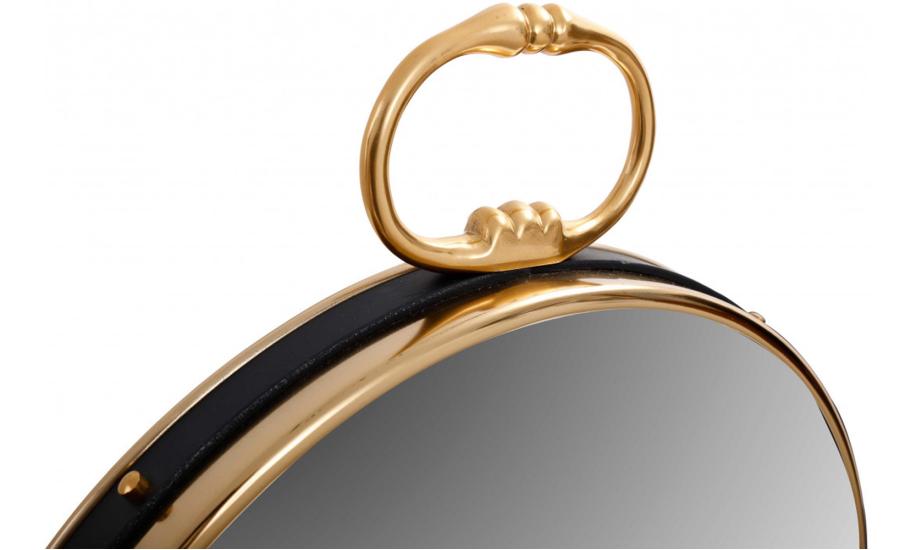 Купити ДЗЕРКАЛО  ROUND 425 510x50х620 GOLD/BLACK ARHOME