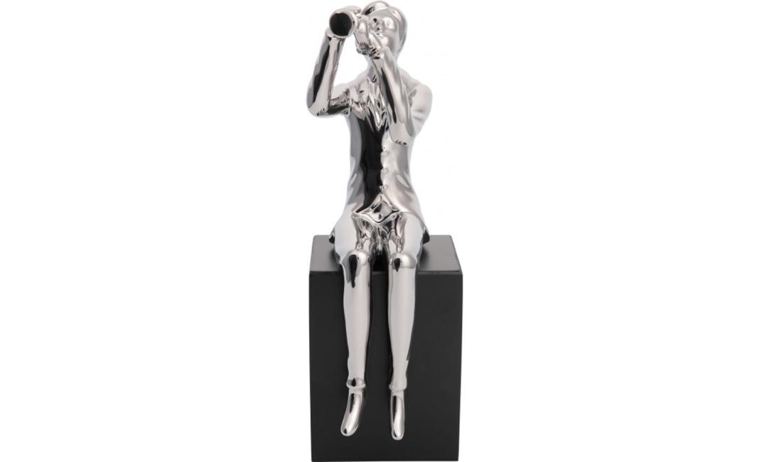 Купити СКУЛЬПТУРА  TROMBONE PLAYER 90x110x340 SILVER ARHOME