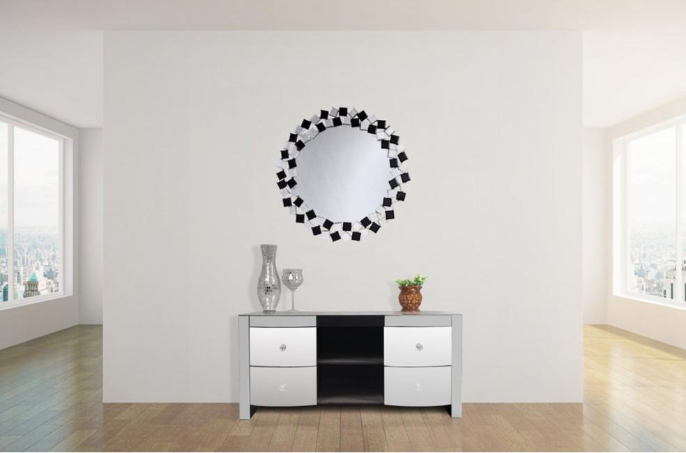 Купить ЗЕРКАЛО LAGUNA S1825 800x16 SILVER/BLACK ARHOME