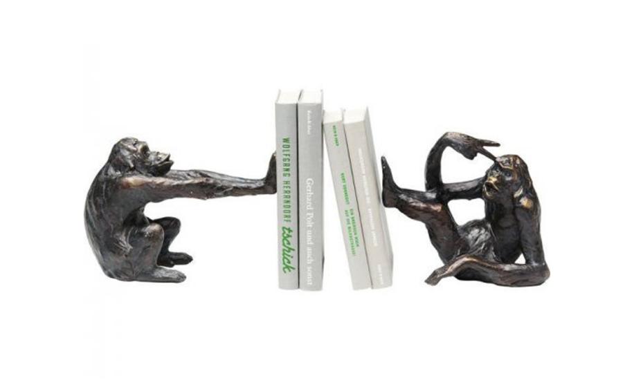 Купить КНИГОДЕРЖАТЕЛЬ MONKEY (2/SET) 200x100x170 ЧЕРНЫЙ KARE