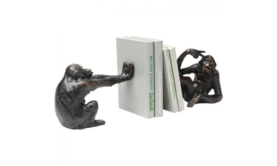 Купить КНИГОДЕРЖАТЕЛЬ MONKEY (2/SET) 200x100x170 ЧЕРНЫЙ KARE