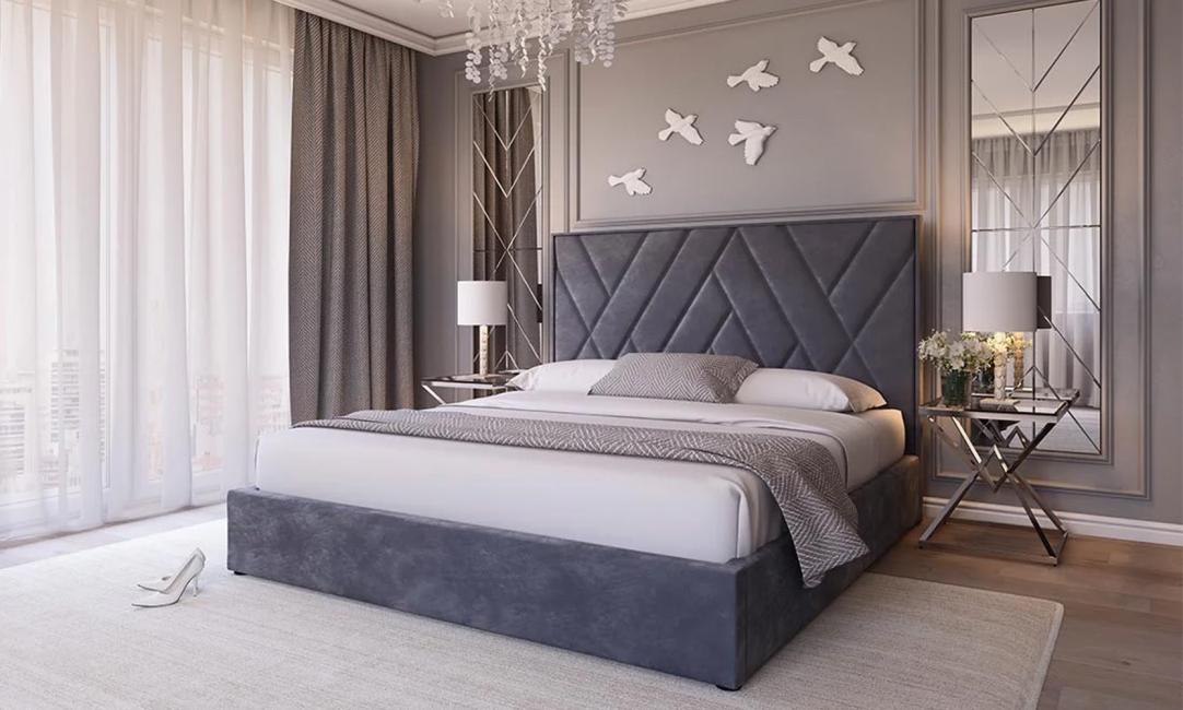 Купить  КРОВАТЬ СТЕЛЛА 1720x2120x1400 ГРАФИТ FRISCO